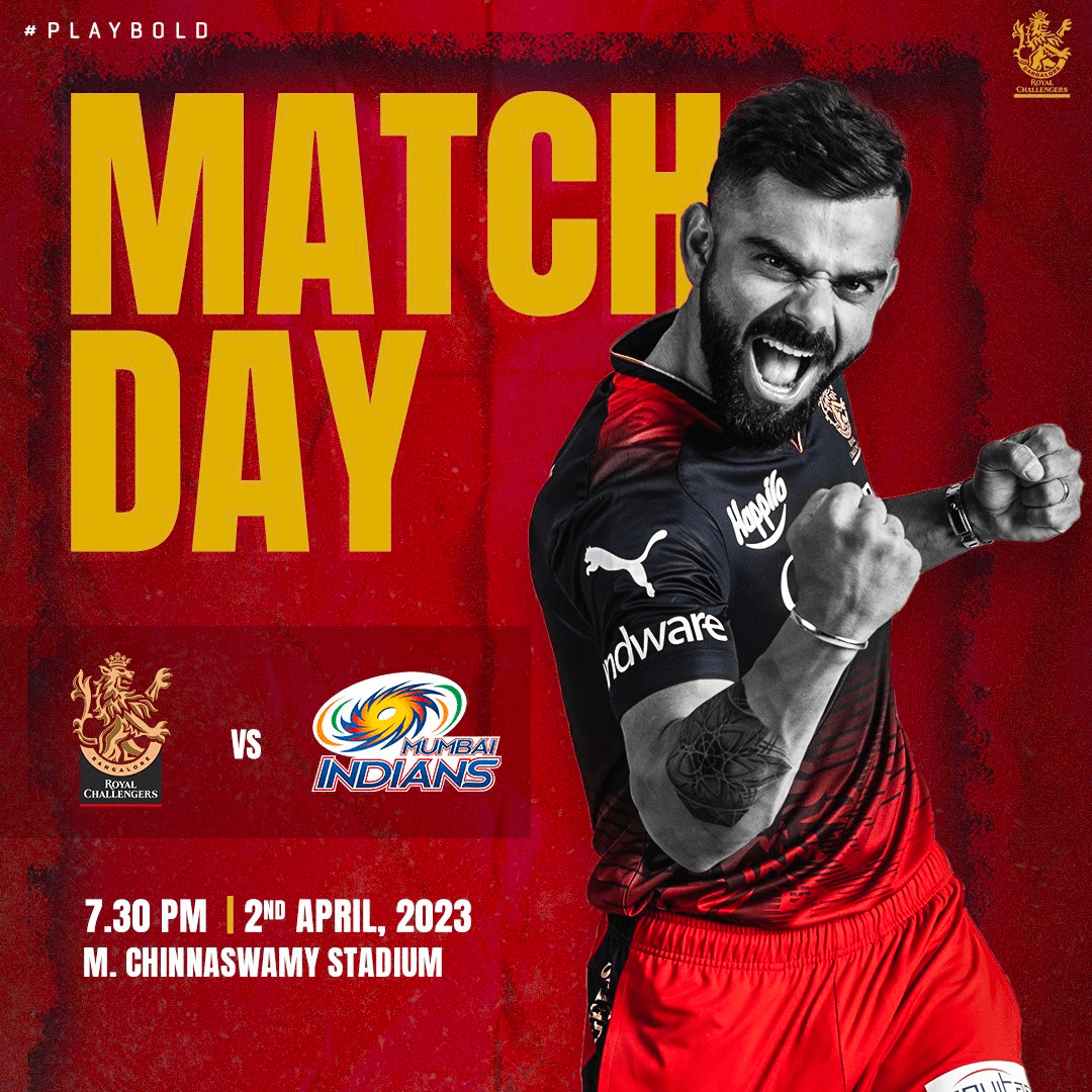 Tata IPL 2023: Royal Challengers Bangalore VS Mumbai Indians: Match&nbsp;5: