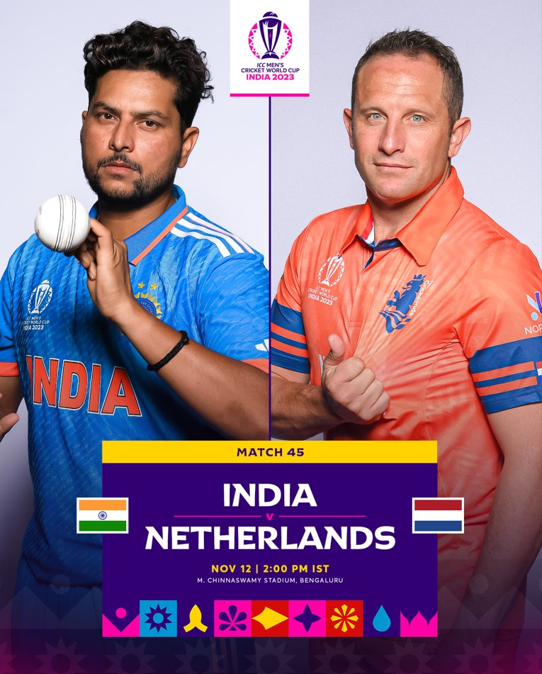 ICC Cricket World Cup 2023:  India VS&nbsp;Netherlands: