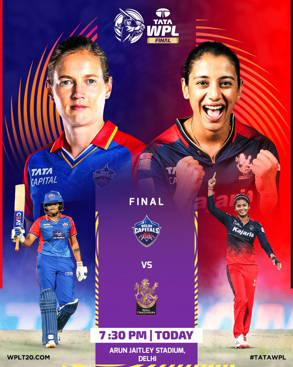 2024 Tata WPL Final: Delhi Capitals VS Royal Challengers&nbsp;Bangalore: