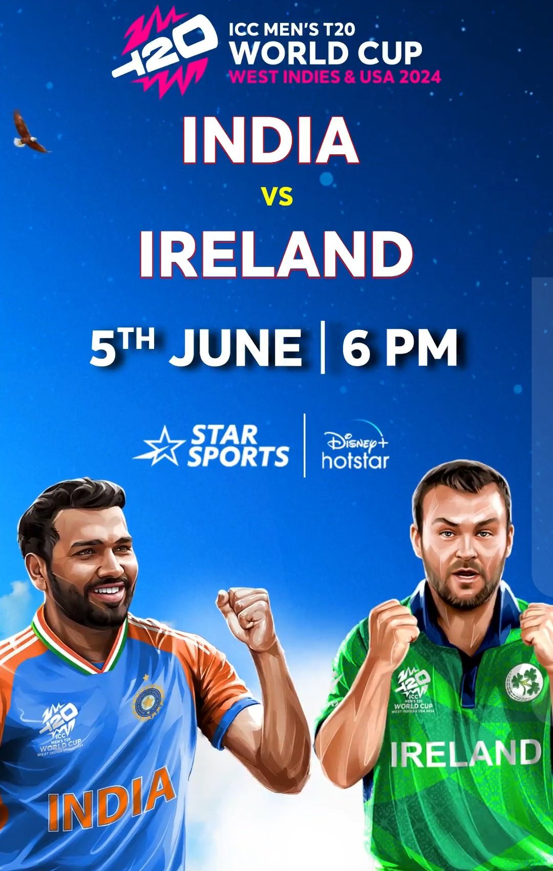 ICC Men’s T20 World Cup 2024- India VS&nbsp;Ireland: