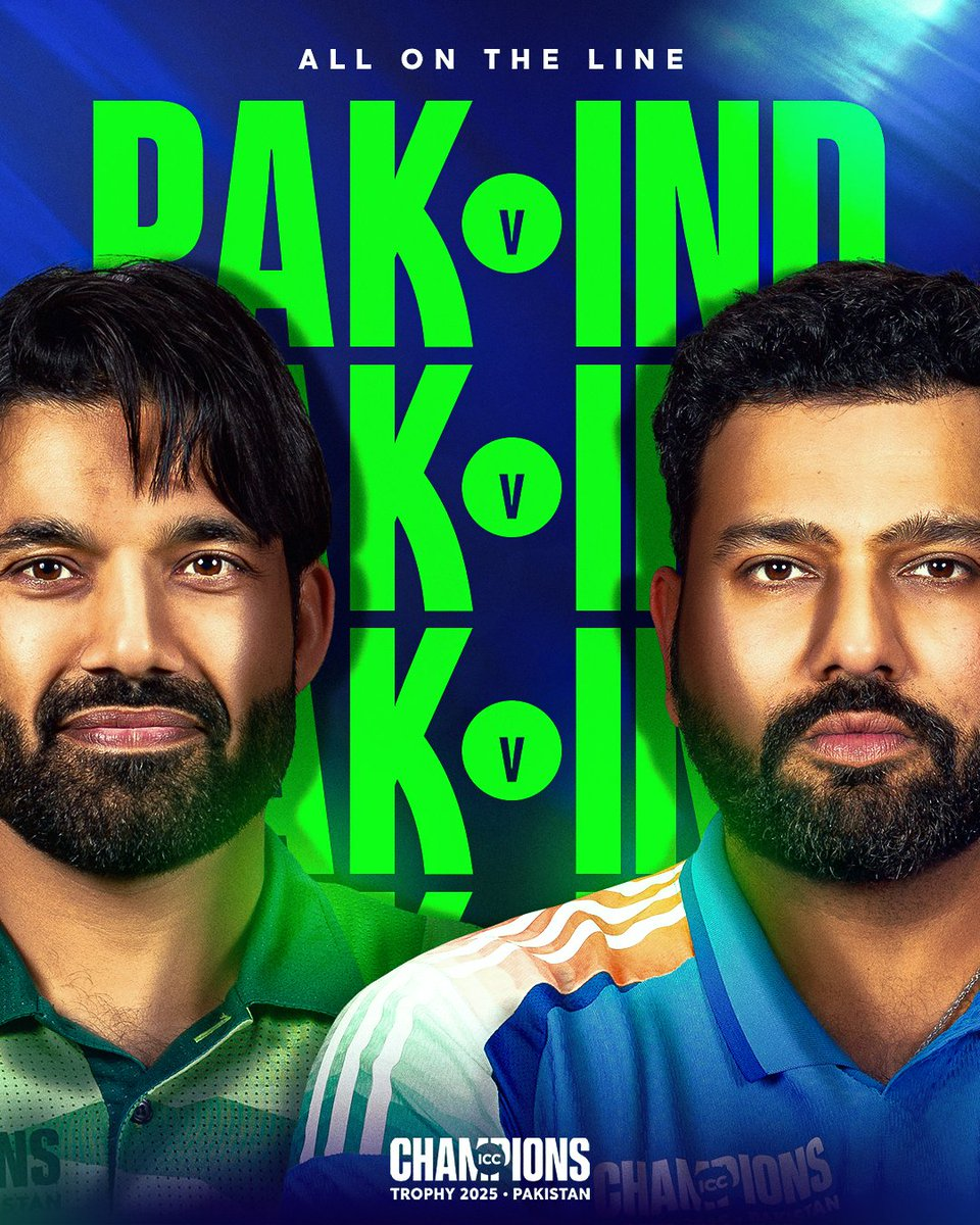 ICC Champions Trophy 2025- Pakistan VS India-The Greatest Rivalry&nbsp;Returns!