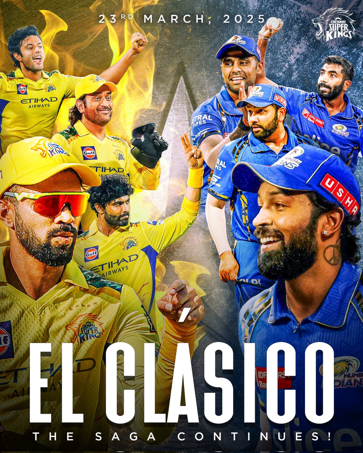 IPL 18: Chennai Super Kings VS Mumbai Indians: El-Classico&nbsp;1: